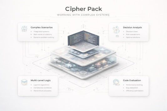 Cipher Pack diagram with layered design on a light background
