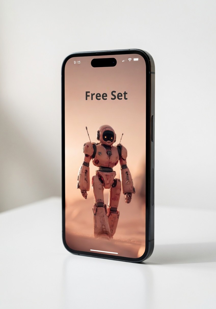 Phone displaying "Free Set" course